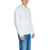 Calvin Klein Jeans White Recycled Cotton Sweatshirt