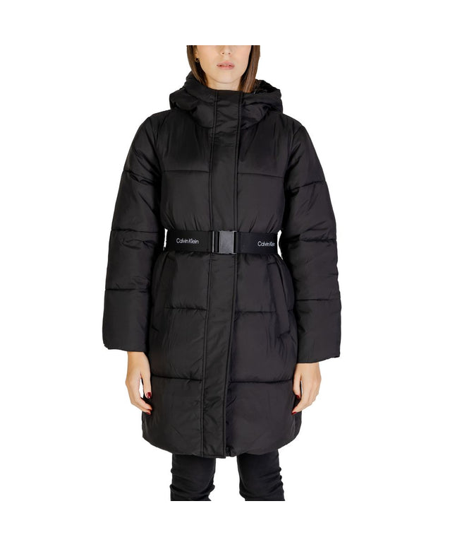 Calvin Klein Jeans Black Nylon Jackets & Coat