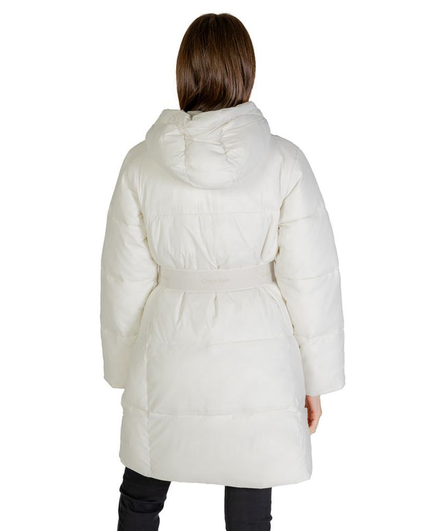 Calvin Klein Jeans Cream Nylon Jackets & Coat