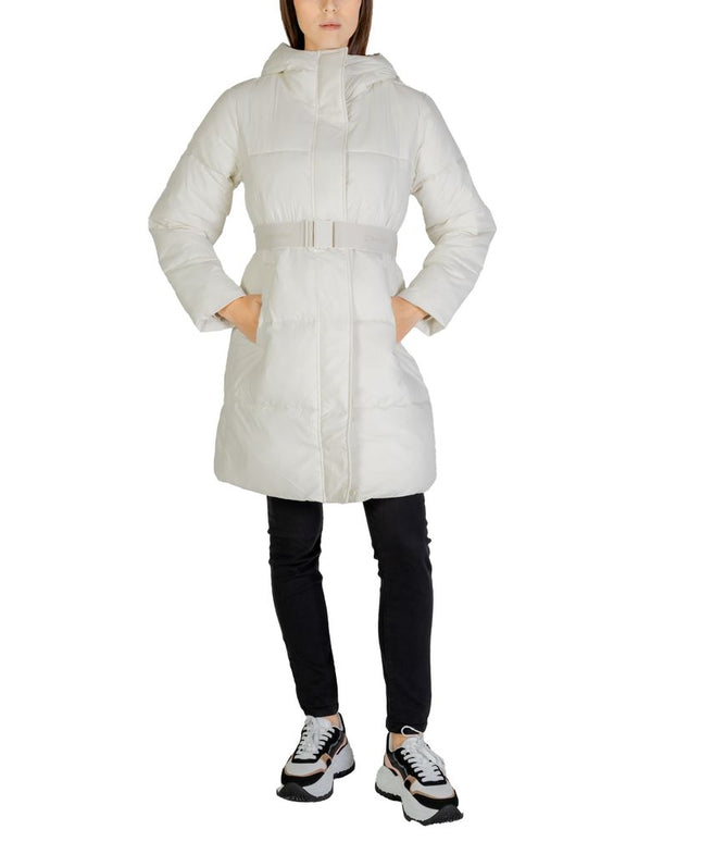 Calvin Klein Jeans Cream Nylon Jackets & Coat