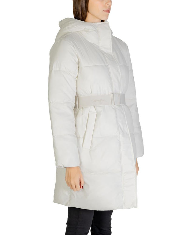 Calvin Klein Jeans Cream Nylon Jackets & Coat