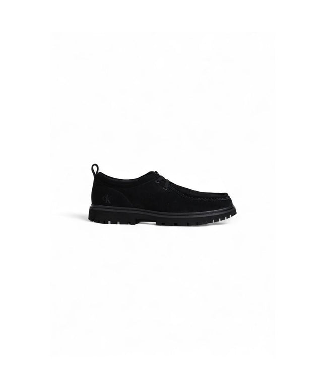 Calvin Klein Jeans Black Suede Leather Oxfords And Derby