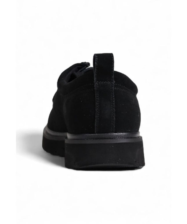 Calvin Klein Jeans Black Suede Leather Oxfords And Derby