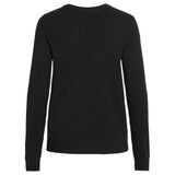 Vila Clothes Black Viscose Sweatshirt