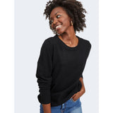 Vila Clothes Black Viscose Sweatshirt