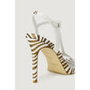 Guess White Leather High Heel