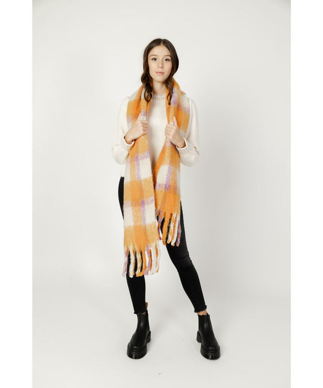Only Orange Polyester Scarf
