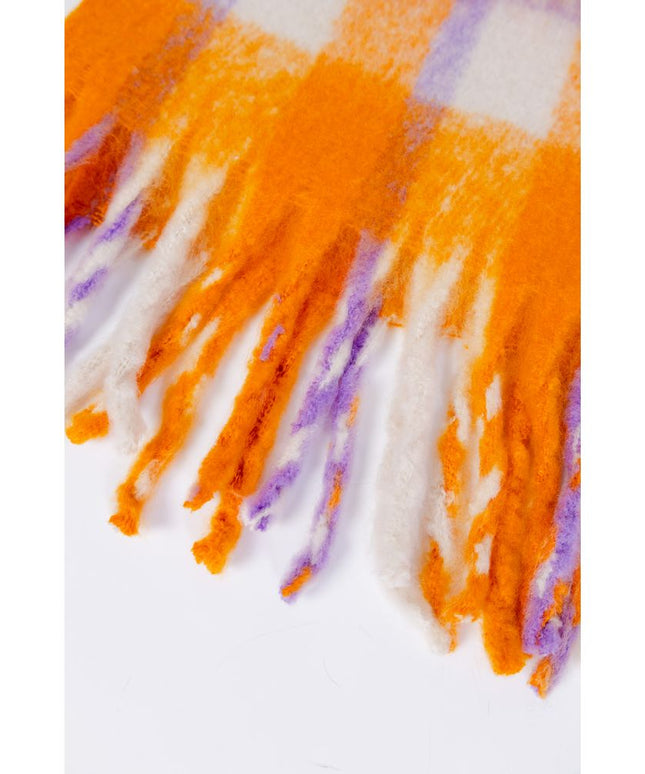 Only Orange Polyester Scarf