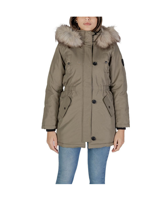 Only Green Polyester Parka