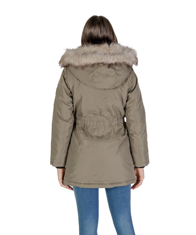 Only Green Polyester Parka
