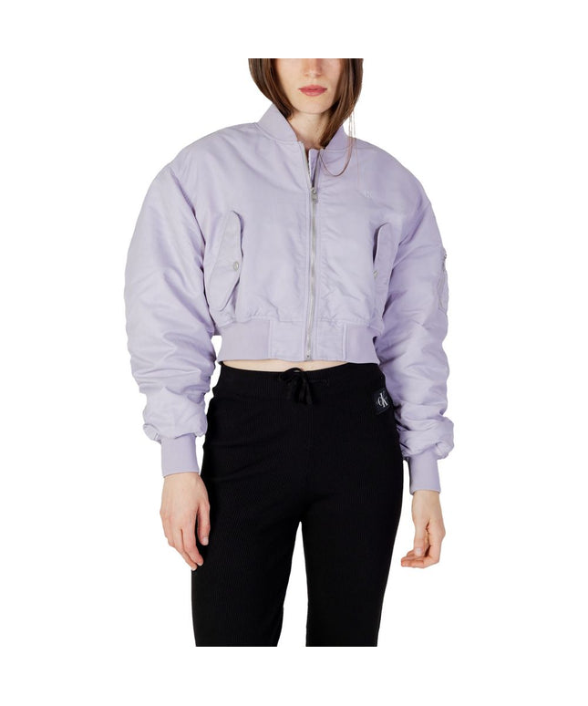 Calvin Klein Jeans Purple Polyamide Jackets & Coat