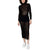 Calvin Klein Jeans Black Marabou Long