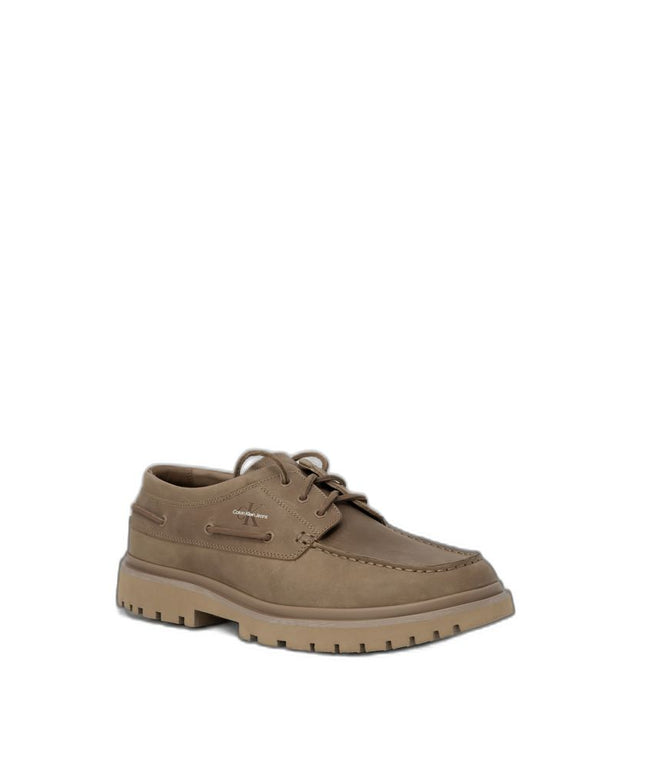 Calvin Klein Jeans Brown Leather Oxfords And Derby