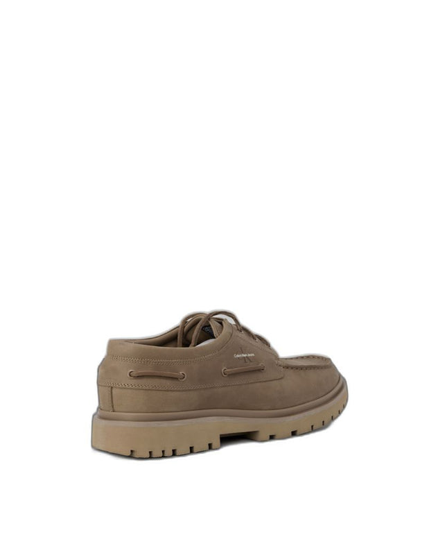 Calvin Klein Jeans Brown Leather Oxfords And Derby
