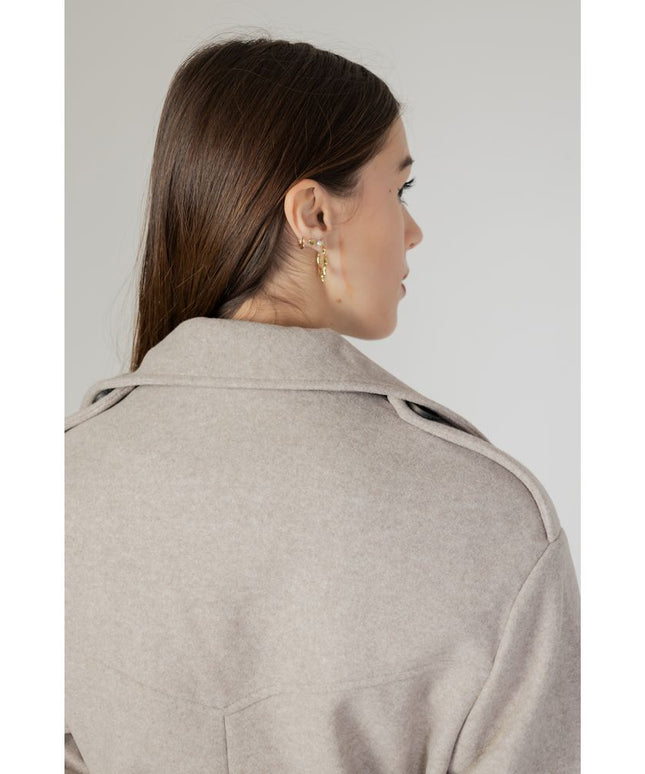 Only Beige Polyester Coat