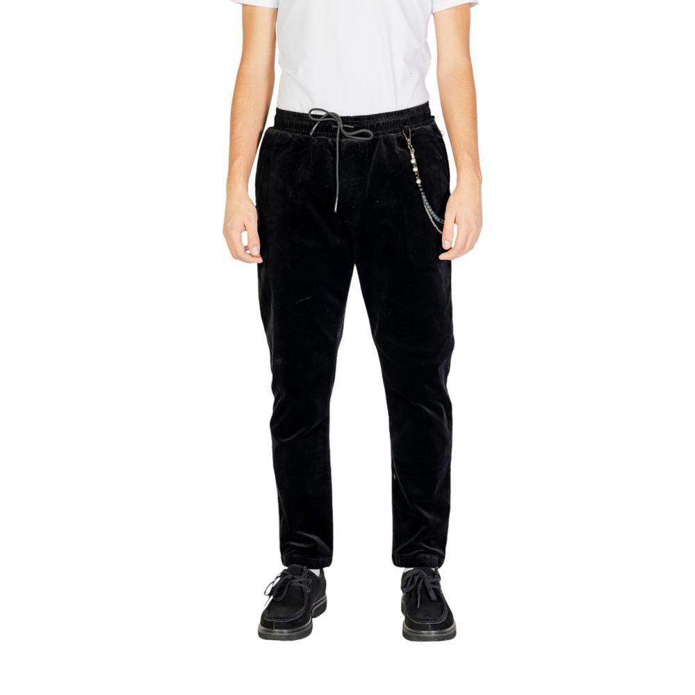 Gianni Lupo Black Cotton Pant