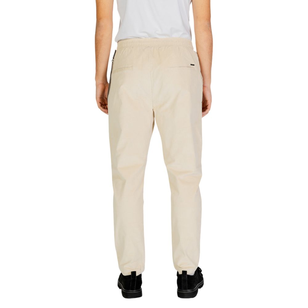 Gianni Lupo Cream Cotton Pant