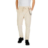 Gianni Lupo Cream Cotton Pant