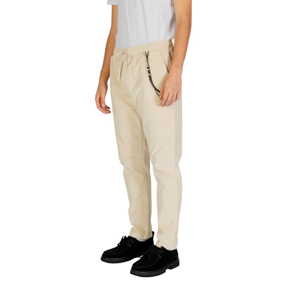 Gianni Lupo Cream Cotton Pant