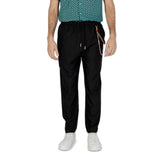 Gianni Lupo Black Polyester Pant
