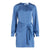 Vila Clothes Blue Recycled Polyester Short
