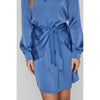 Vila Clothes Blue Recycled Polyester Short
