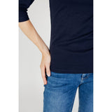 Street One Blue Cotton Long Sleeve T-Shirt