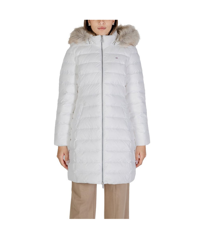 Tommy Hilfiger Jeans White Recycled Polyester Jackets & Coat