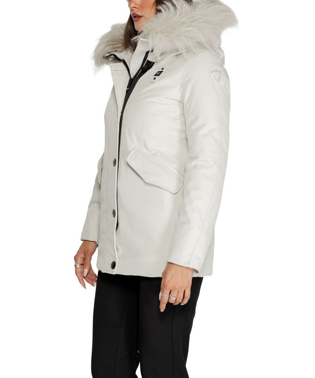 Blauer White Polyester Parka