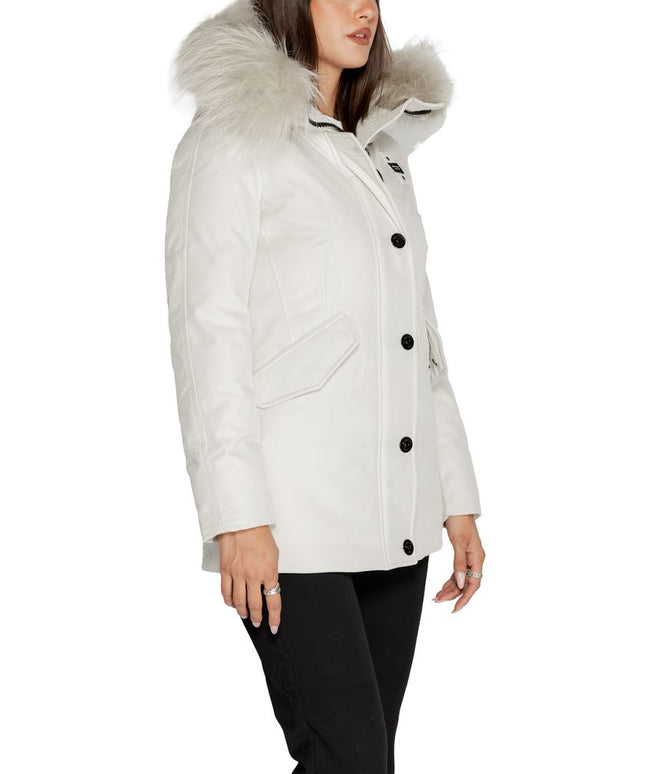 Blauer White Polyester Parka