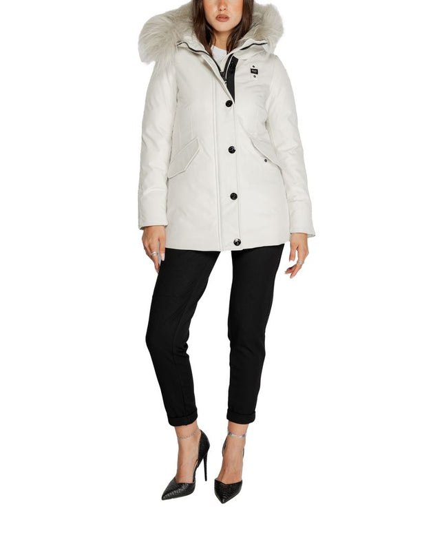 Blauer White Polyester Parka