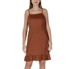 B.Young Brown Linen Midi