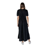 B.Young Black Linen Long