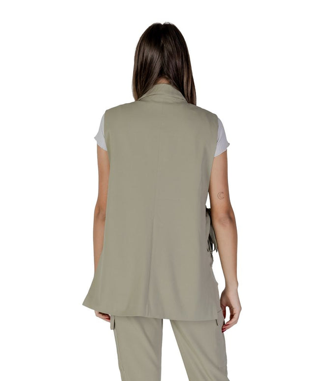B.Young Green Polyester Waistcoat
