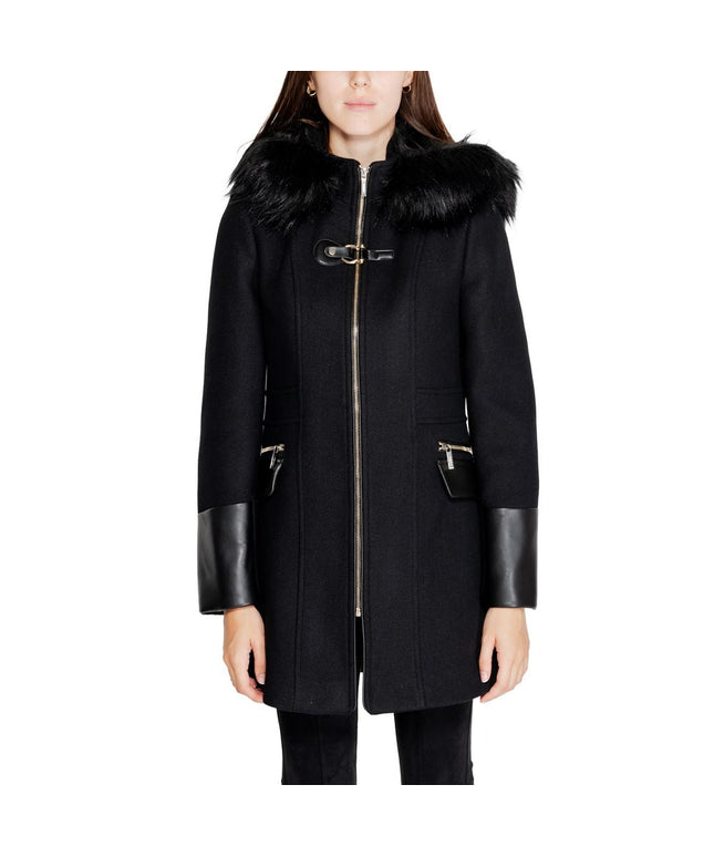 Morgan De Toi Black Wool Coat