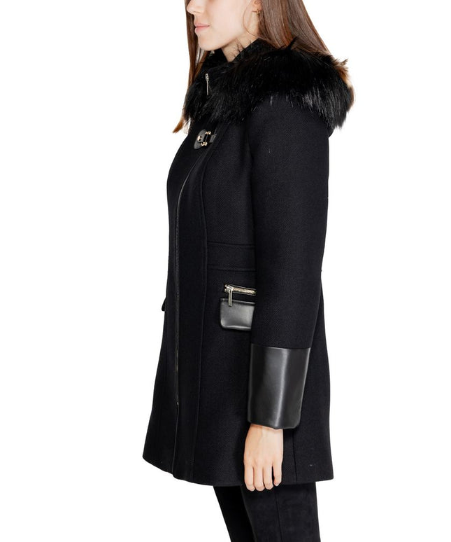 Morgan De Toi Black Wool Coat