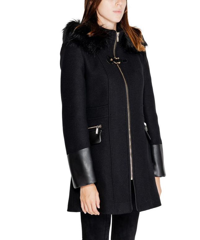 Morgan De Toi Black Wool Coat