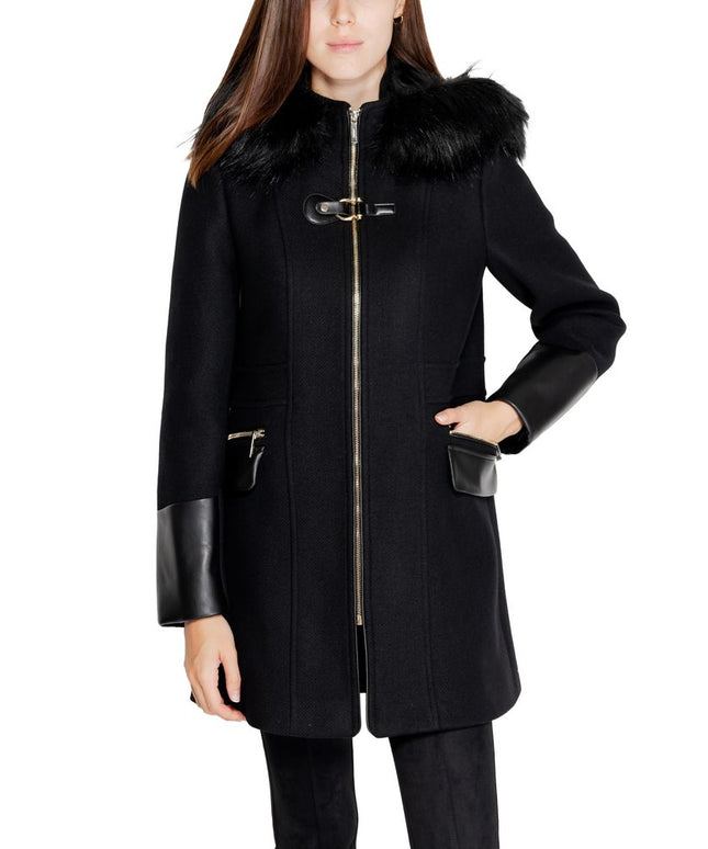 Morgan De Toi Black Wool Coat
