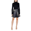 Morgan De Toi Black Viscose Midi