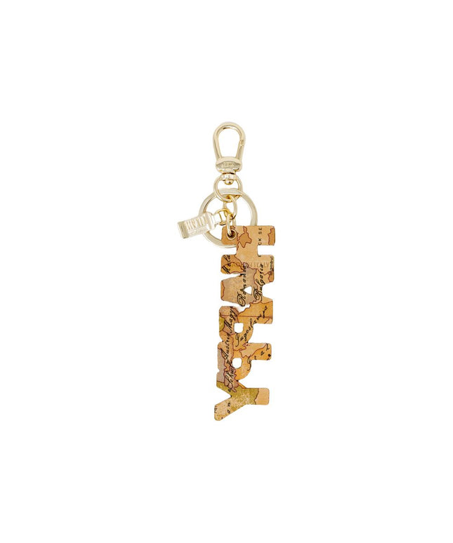 Alviero Martini Prima Classe Beige Polyester Keychain