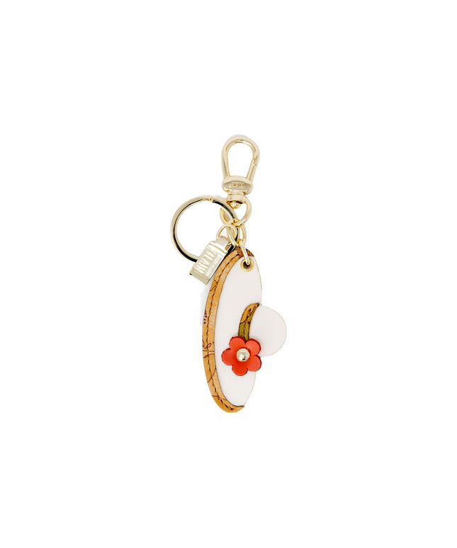 Alviero Martini Prima Classe Beige Polyester Keychain