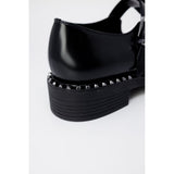 ASH Black Leather Lace-Up Boot