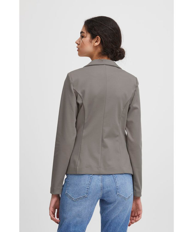 ICHI Beige Polyester Blazer