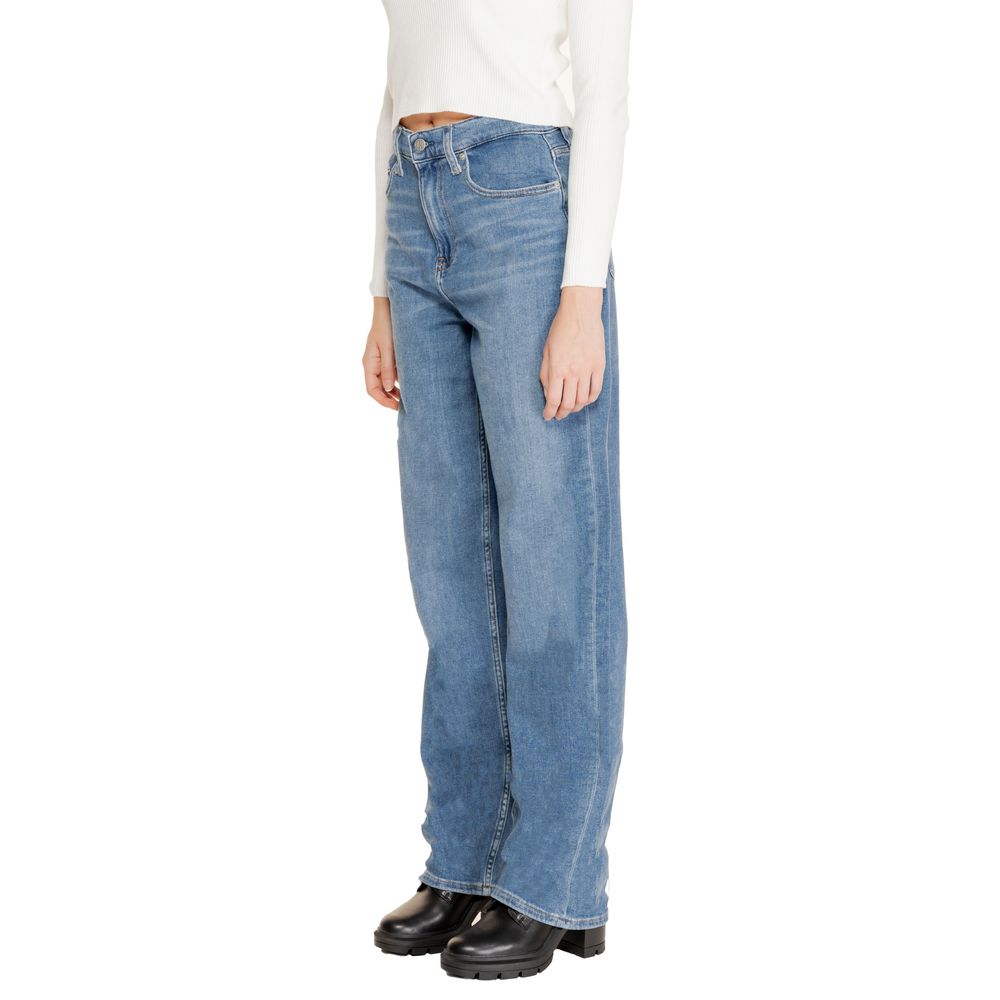 Calvin Klein Jeans Blue Cotton Relaxed Fit Jeans