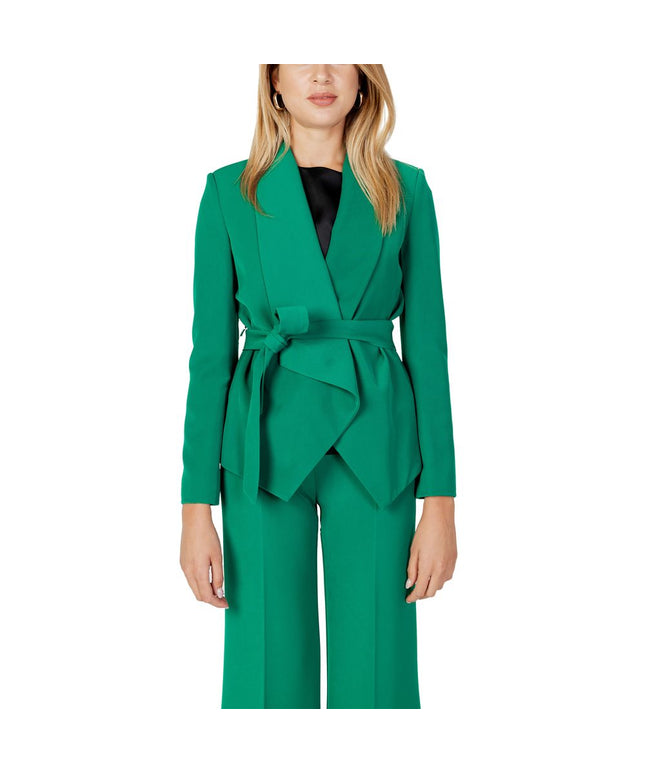Sandro Ferrone Green Polyester Blazer