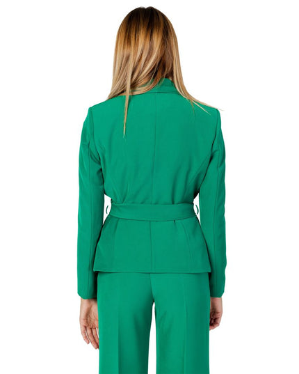 Sandro Ferrone Green Polyester Blazer