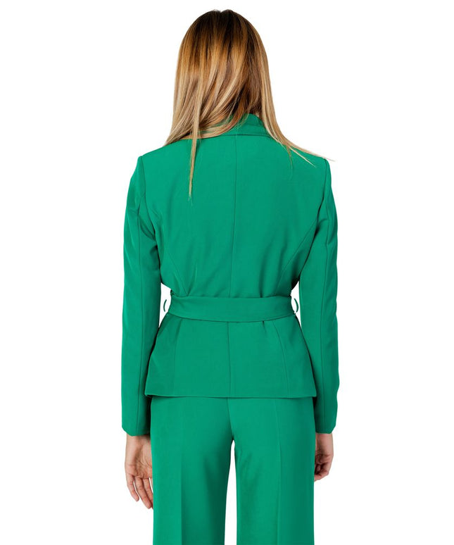 Sandro Ferrone Green Polyester Blazer