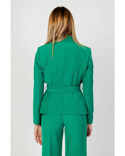 Sandro Ferrone Green Polyester Blazer