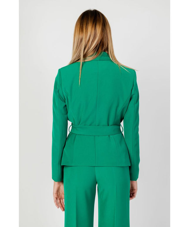Sandro Ferrone Green Polyester Blazer