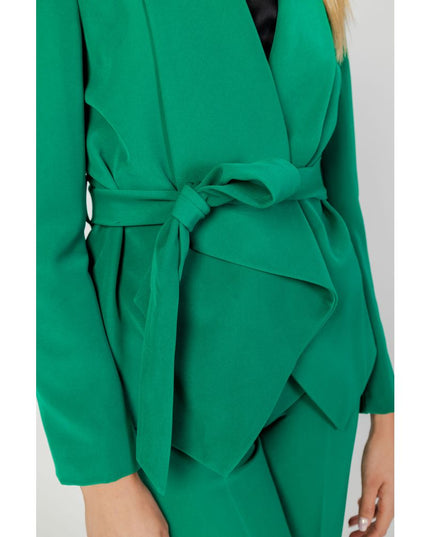 Sandro Ferrone Green Polyester Blazer